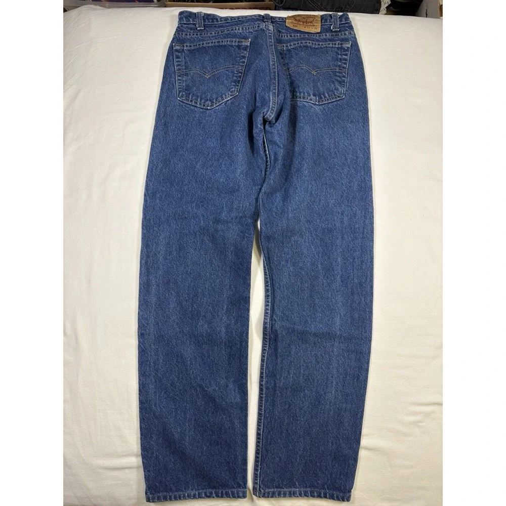 Vintage Levis 550 Made in USA Jeans Mens 33x34 Dark Wash Relaxed Tapered 1992